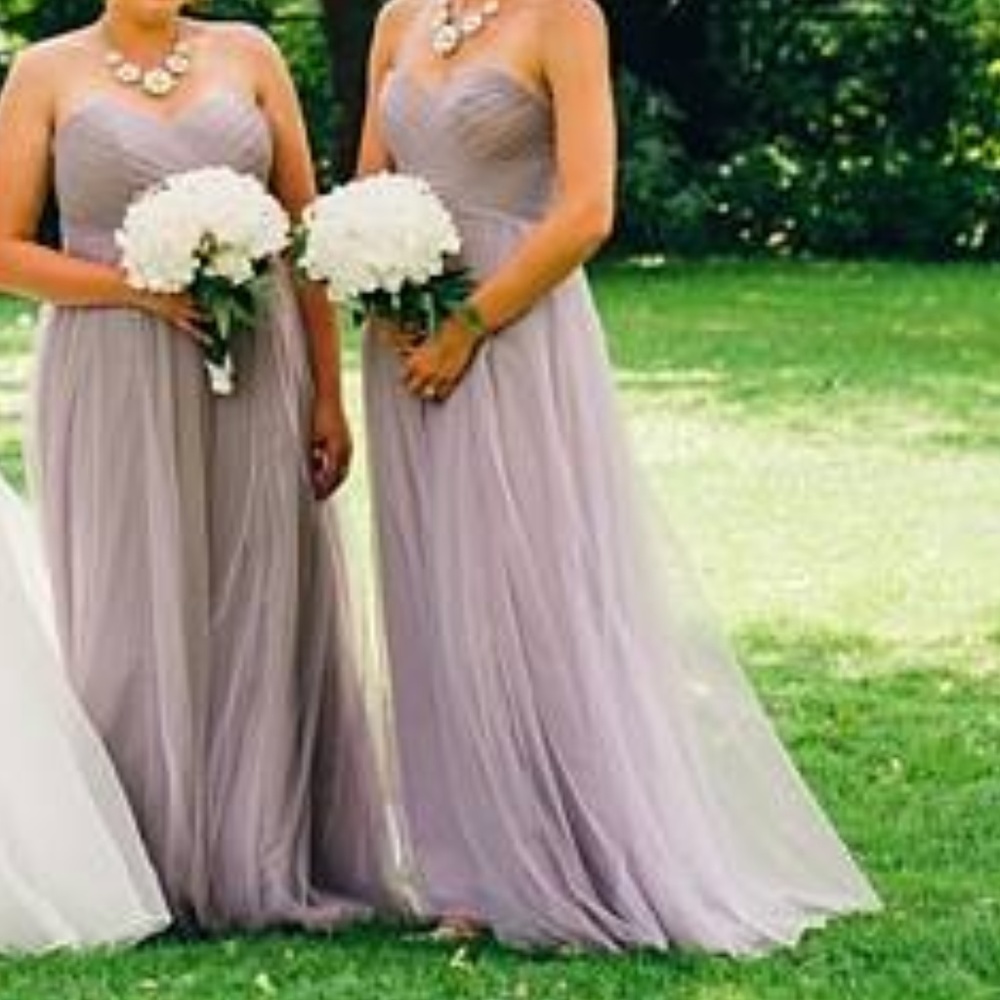 Full length gown; lavendar purple; - Picture 3 of 11